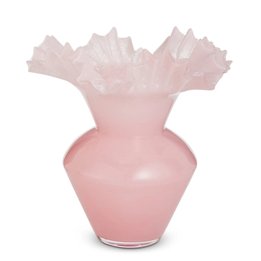 14.5" PINK ORGANIC VASE