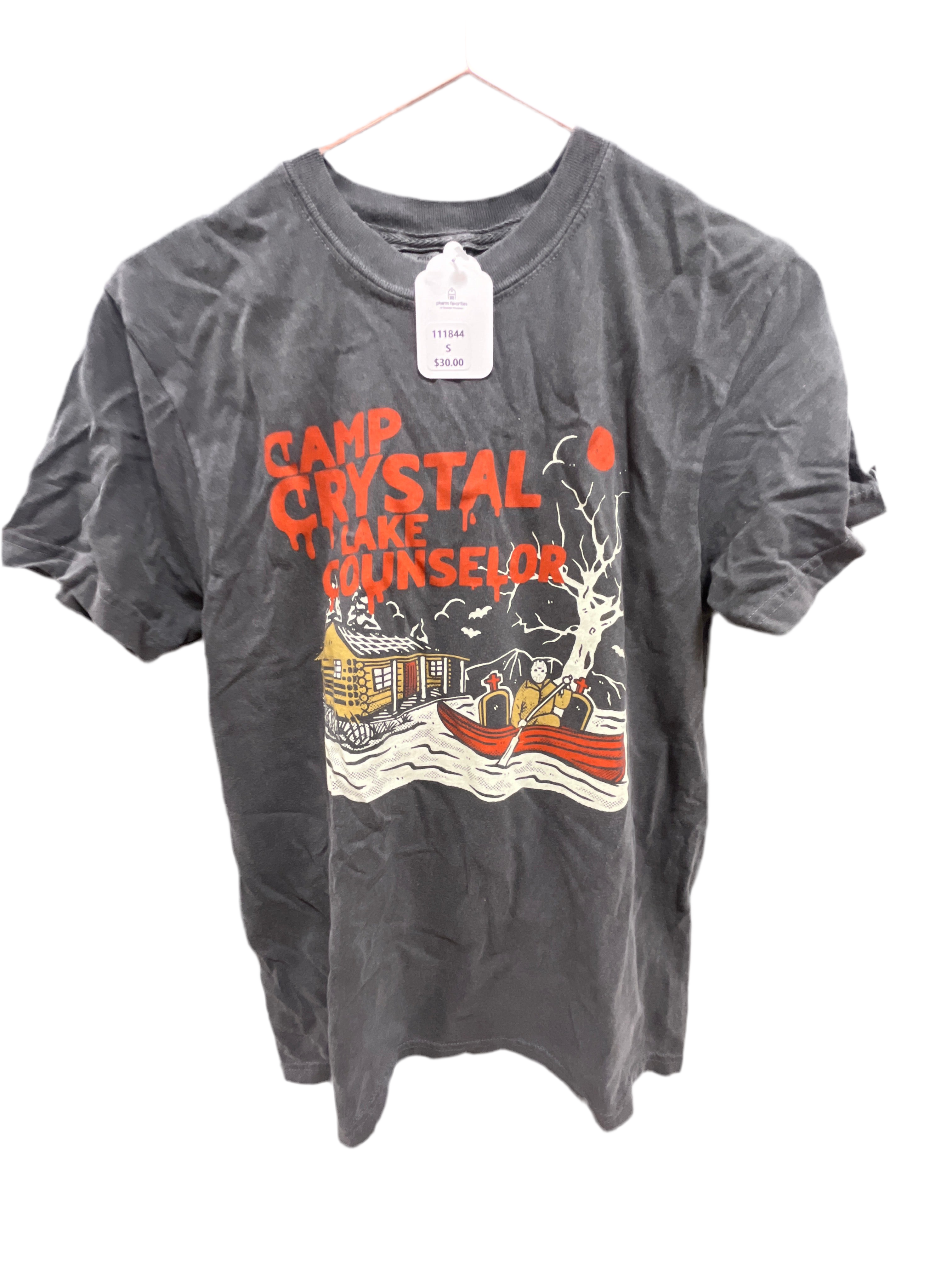 CAMP CRYSTAL LAKE T-SHIRT - GRAY
