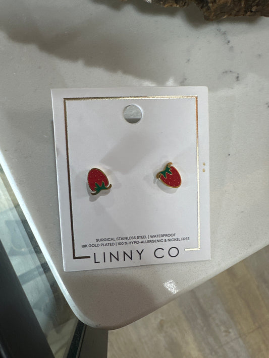 SCREWBACK STUDS - STRAWBERRY SHORTCAKE