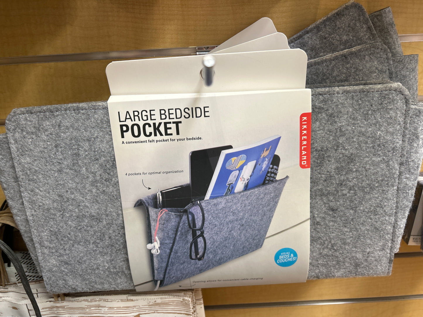 LARGE FELT BEDSIDE CADDY