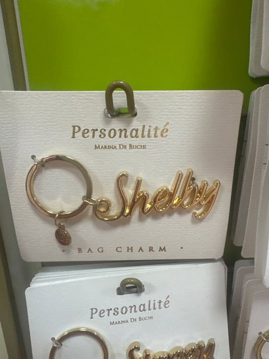 BAG CHARM KEYCHAIN - SHELBY
