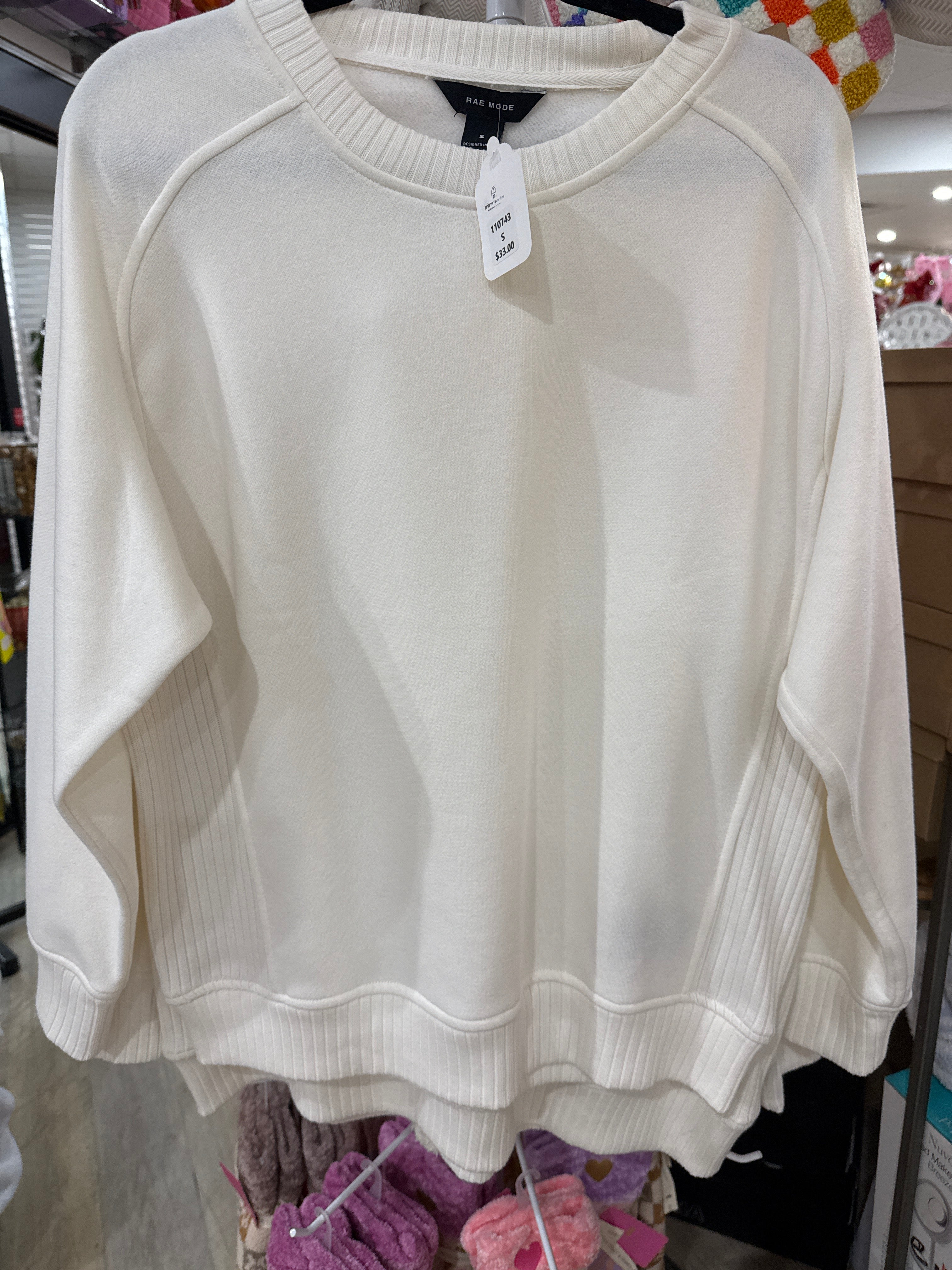 FRENCH TERRY CREW NECK SWEATSHIRT