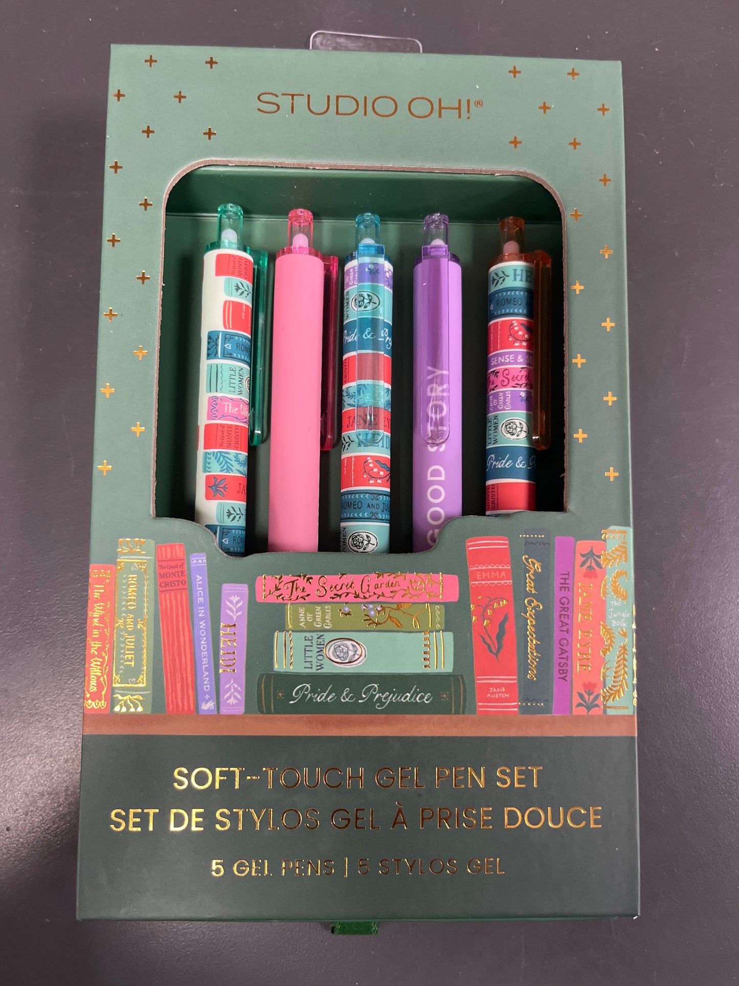 COZY READS SOFT TOUCH GEL PENS SET