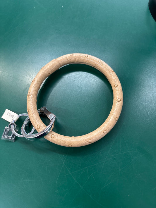 MOCHA OSTRICH LEATHER O-RING