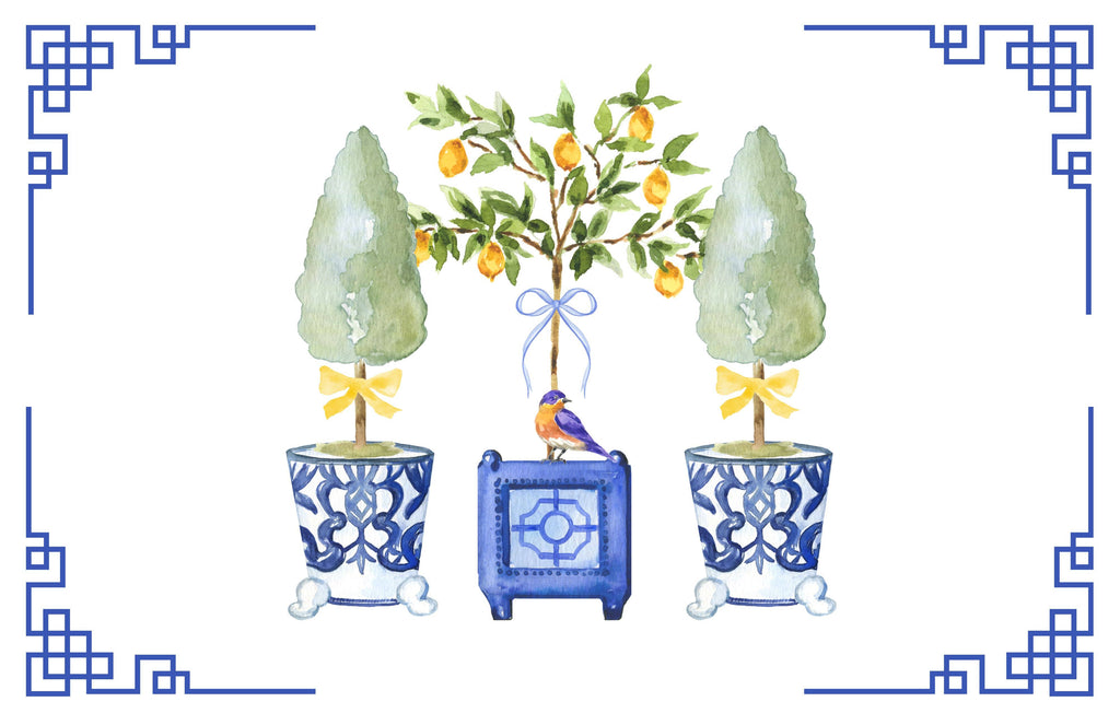 CHINOISERIE insert set of 10