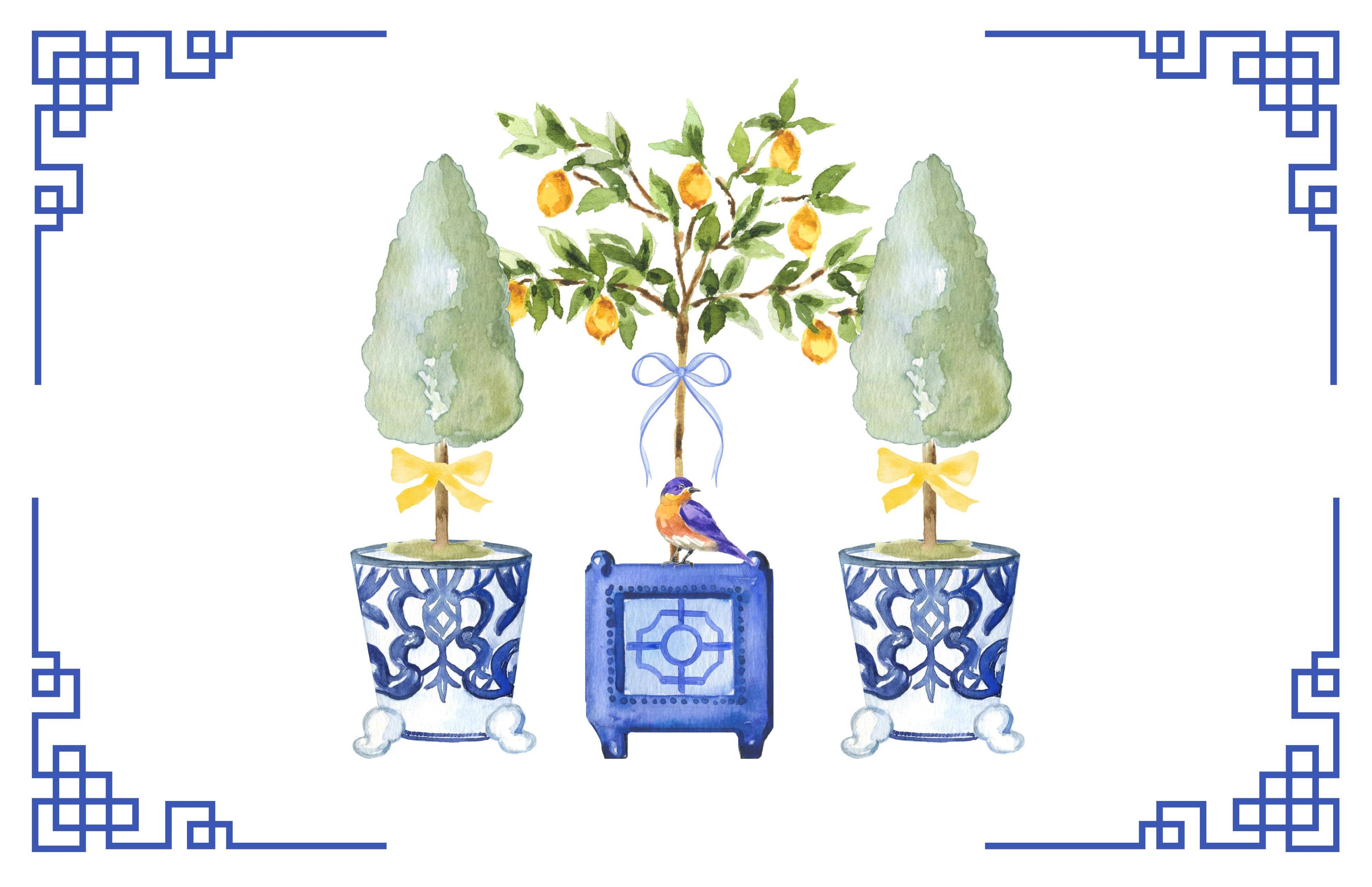 CHINOISERIE insert set of 10