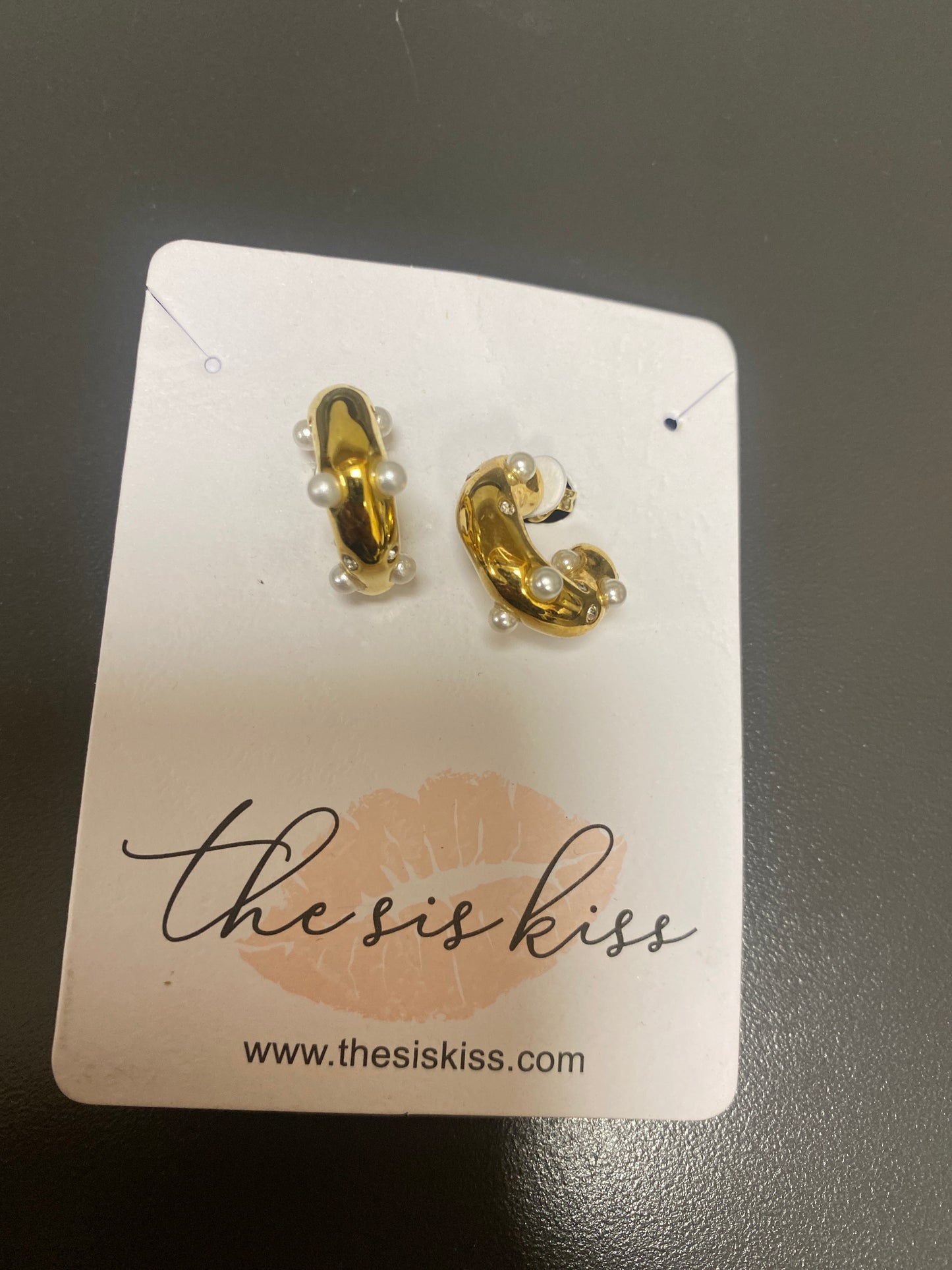 CAMERON HOOPS - GOLD