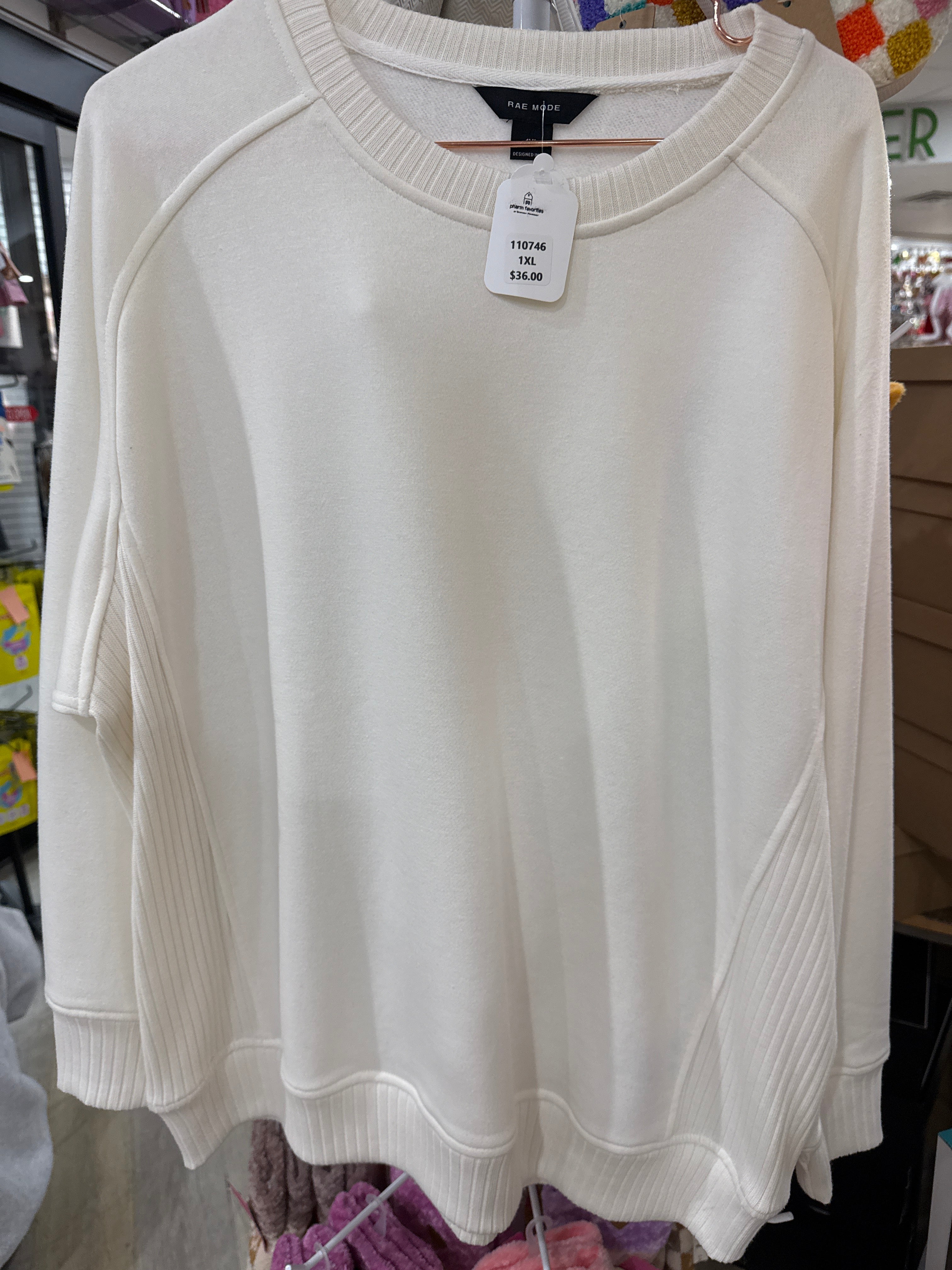 FRENCH TERRY CREW NECK SWEATSHIRT