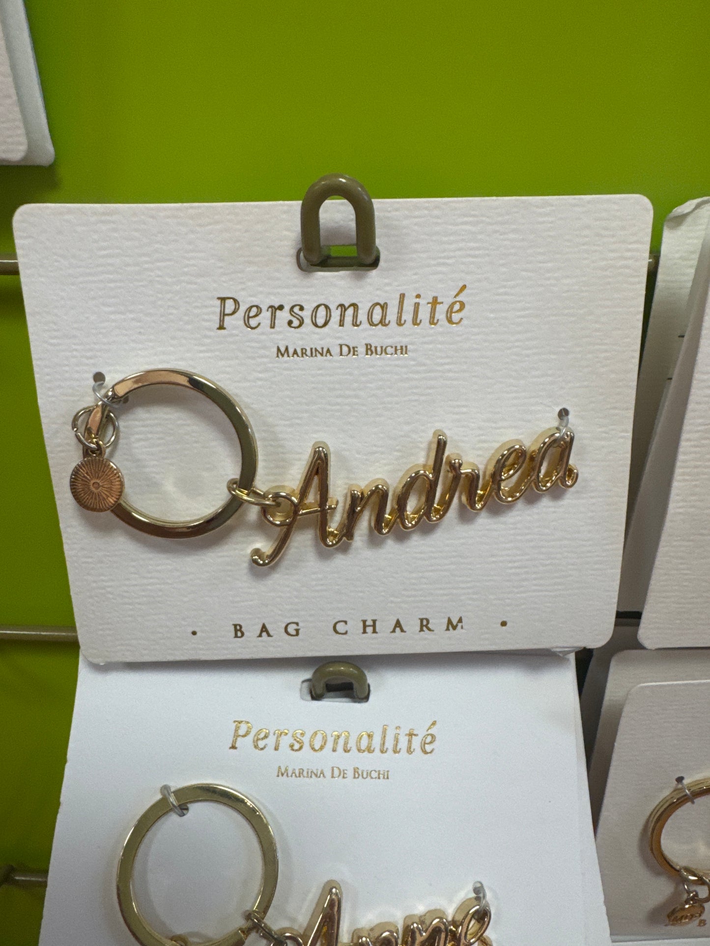BAG CHARM KEYCHAIN - ANDREA