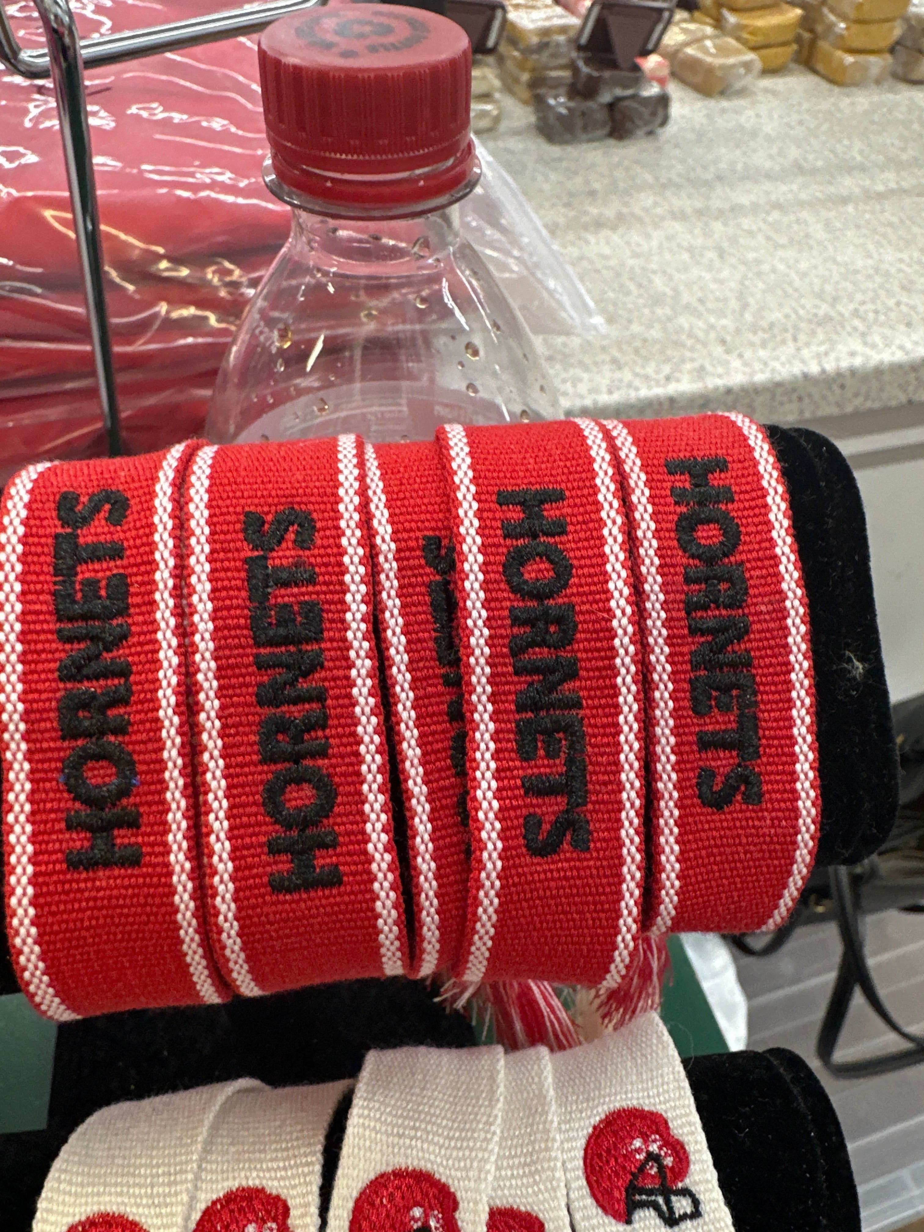 HORNETS EMBROIDERED BRACELET