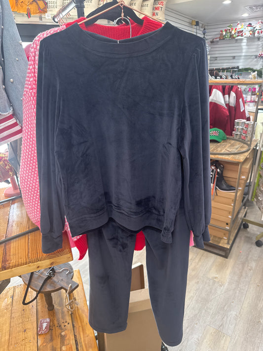 CHELSEA 2 PC VELOUR PANT SET - SLATE - Pharm Favorites by Economy Pharmacy