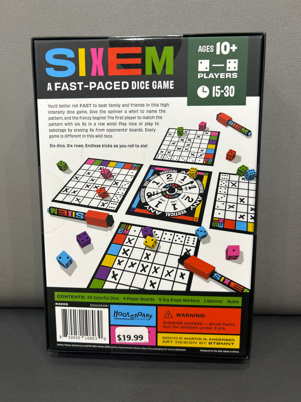 SIXEM DICE GAME