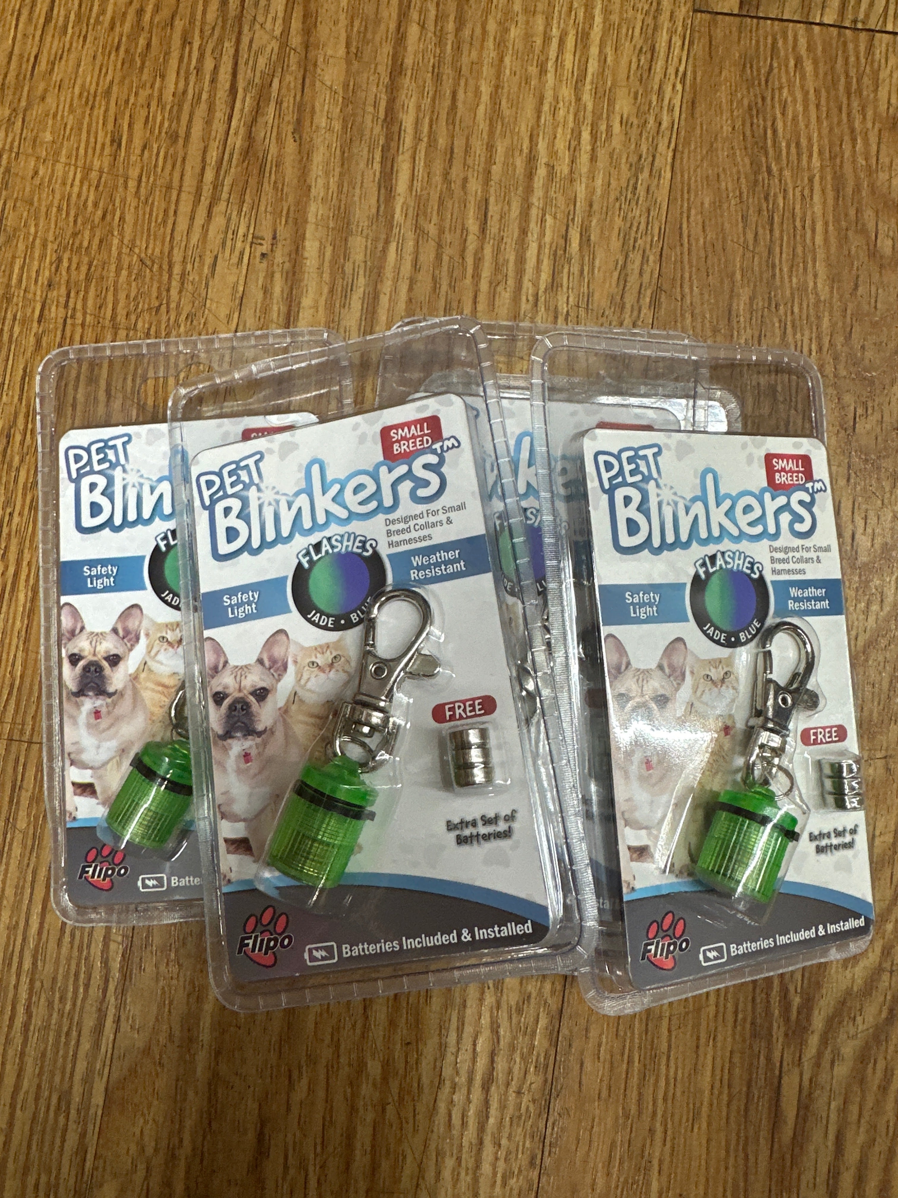 PET BLINKERS - GREEN ***