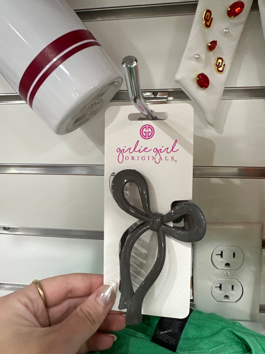 BOW CLAW CLIP - GRAY - Pharm Favorites by Economy Pharmacy