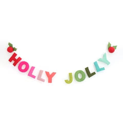 HOLLY JOLLY FELT GARLAND