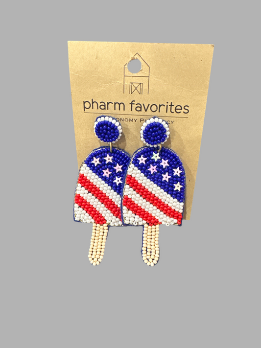 Patriotic Popsicle Earrings