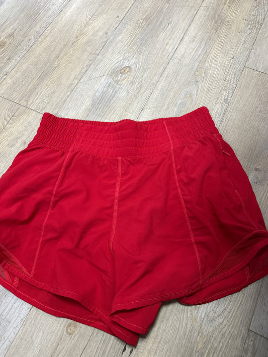 ACTIVE SHORTS W/MESH - TRUE RED