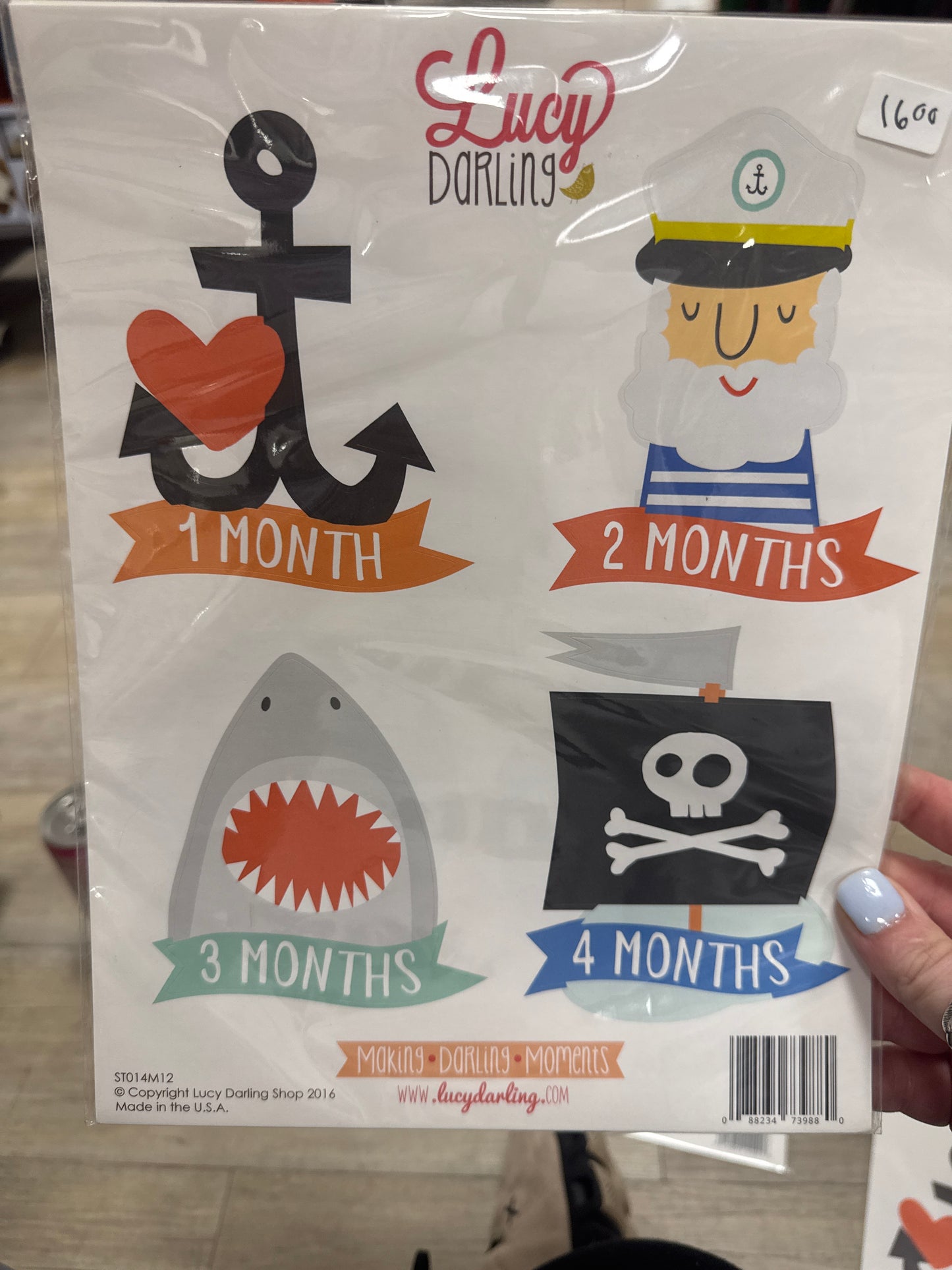LITTLE CAPTAIN MONTHLY STICKERS