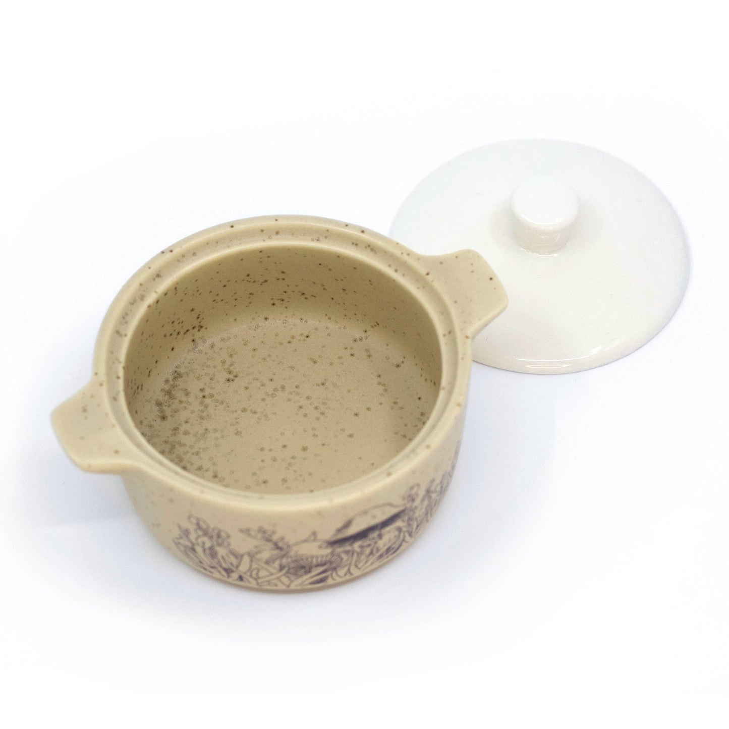 PYREX-INSPIRED FOREST FANCIES CASSEROLE CERAMIC TRINKET BOX