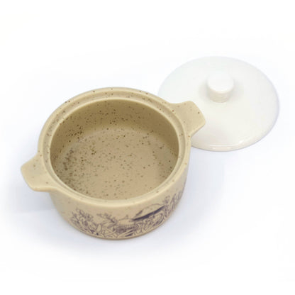 PYREX-INSPIRED FOREST FANCIES CASSEROLE CERAMIC TRINKET BOX