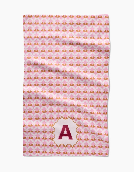 GEOMETRY KITCHEN TEA TOWEL - MONOGRAM