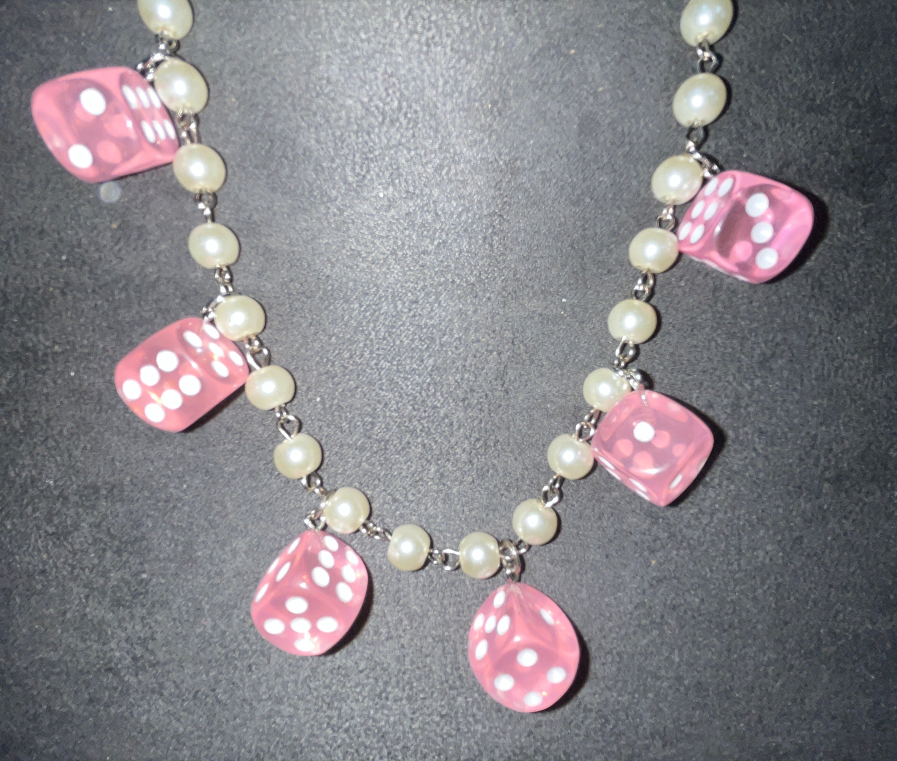 DICE BEADED NECKLACE