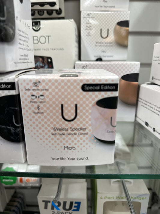 U MICRO SPEAKER - MARBLE PINK