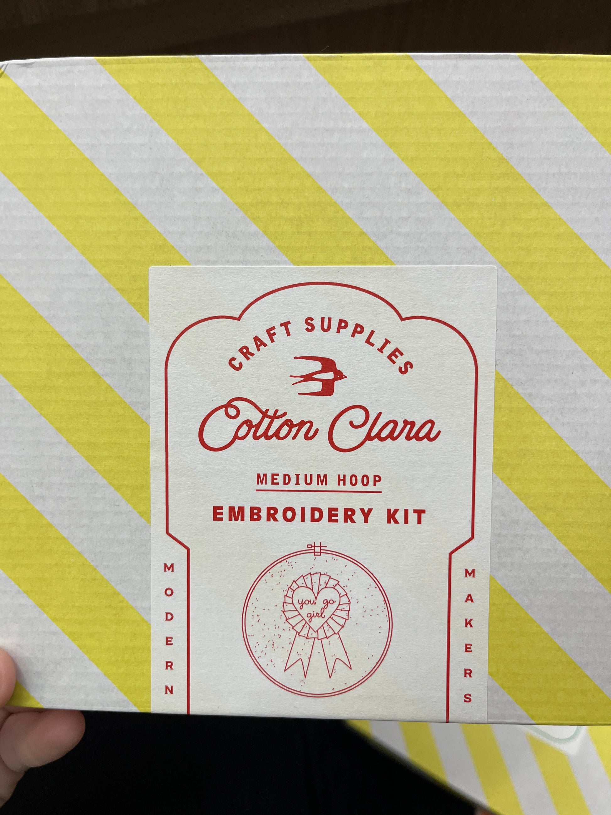 EMBROIDERY HOOP KIT - YOU GO GIRL - Pharm Favorites by Economy Pharmacy