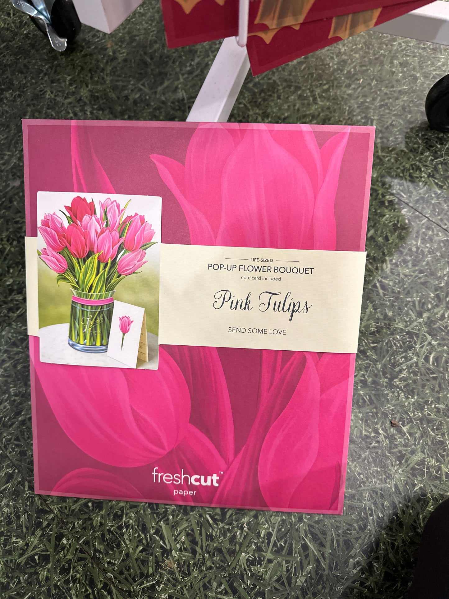 POP UP FLOWER BOUQUET - PINK TULIPS