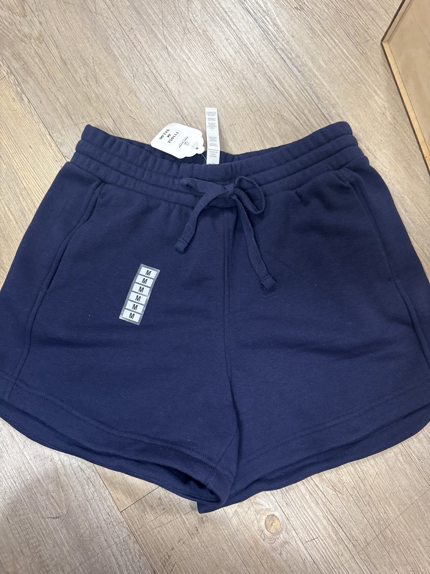 FRENCH TERRY TULIP SHORTS - NAVY