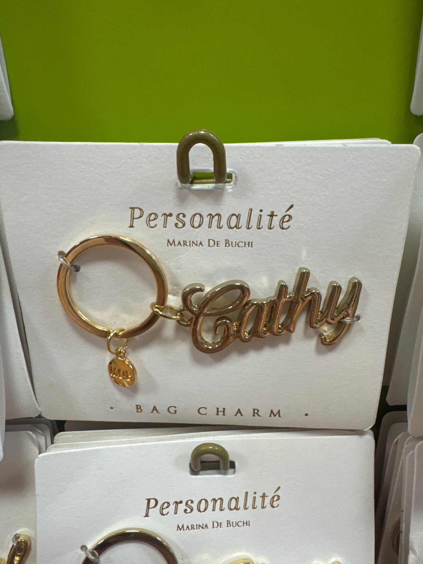 BAG CHARM KEYCHAIN - CATHY
