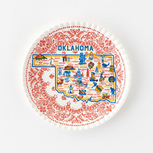Oklahoma Paper Plate, St/4, Melamine