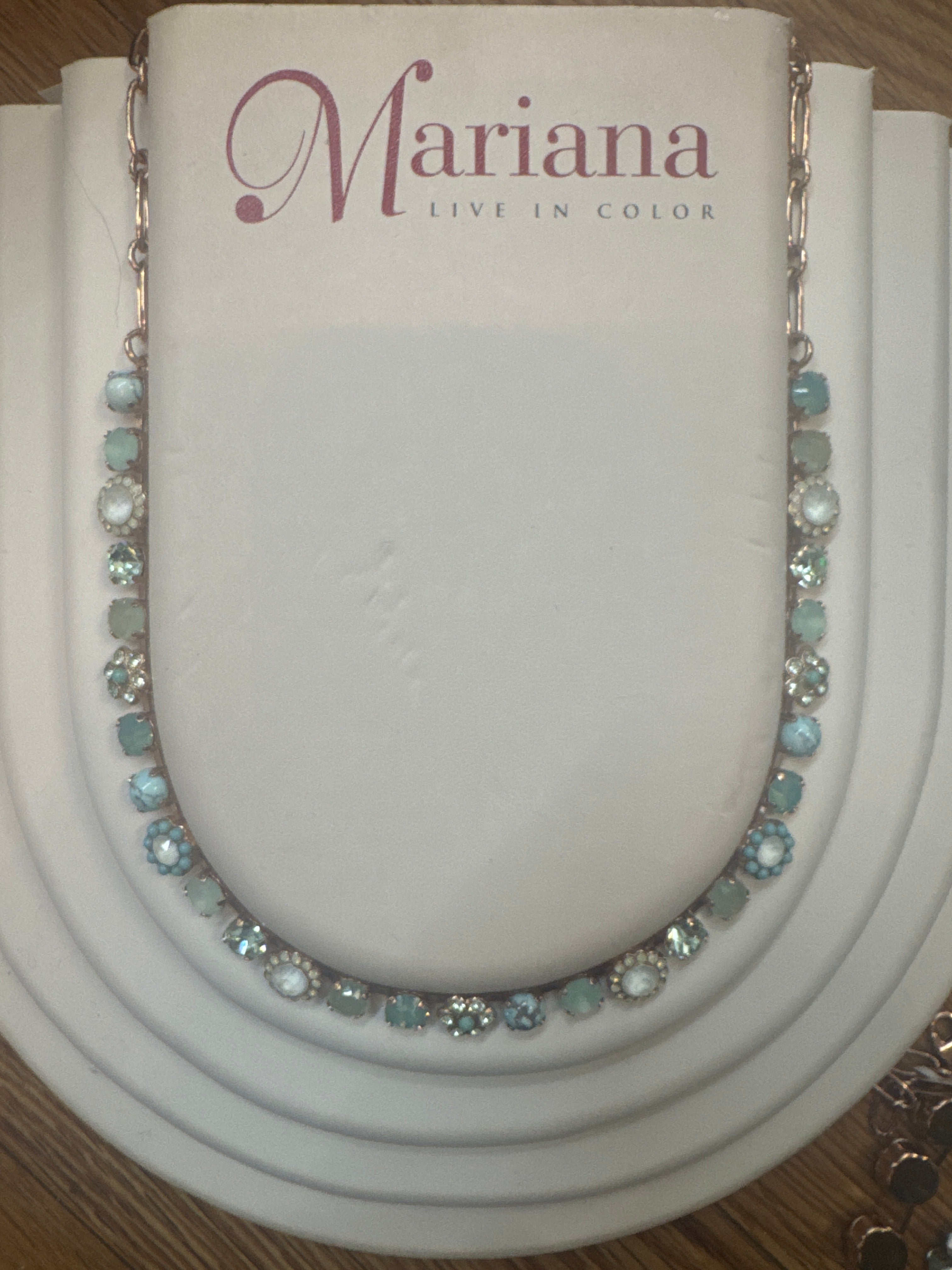 RG - TURQ & MINT MINI STONE - NECKLACE