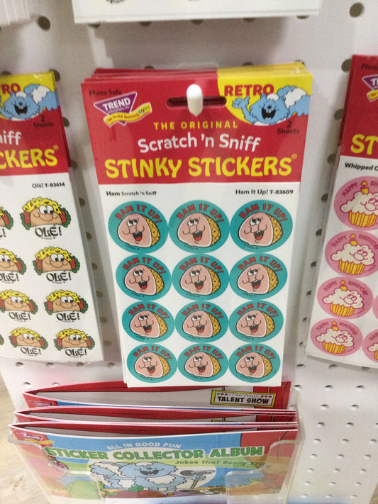 SCRATCH N SNIFF STINKY STICKERS - HAM