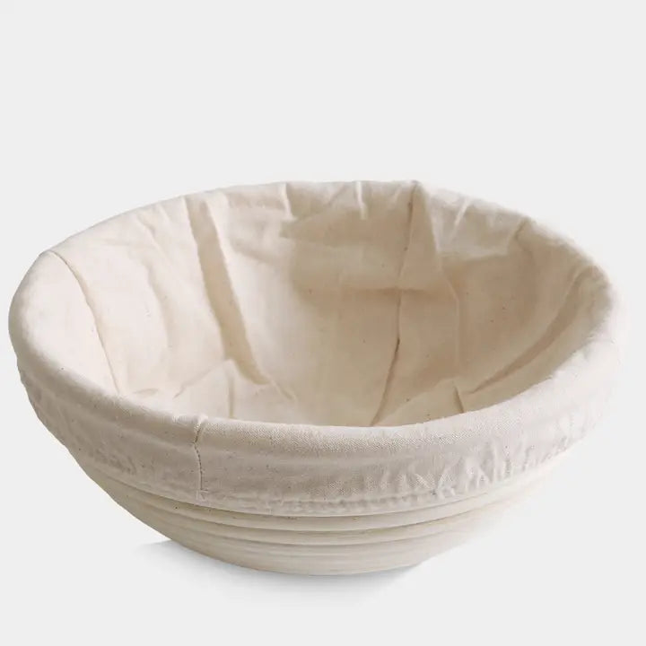 ROUND RATTAN BREAD PROOFING BASKET AND LINER