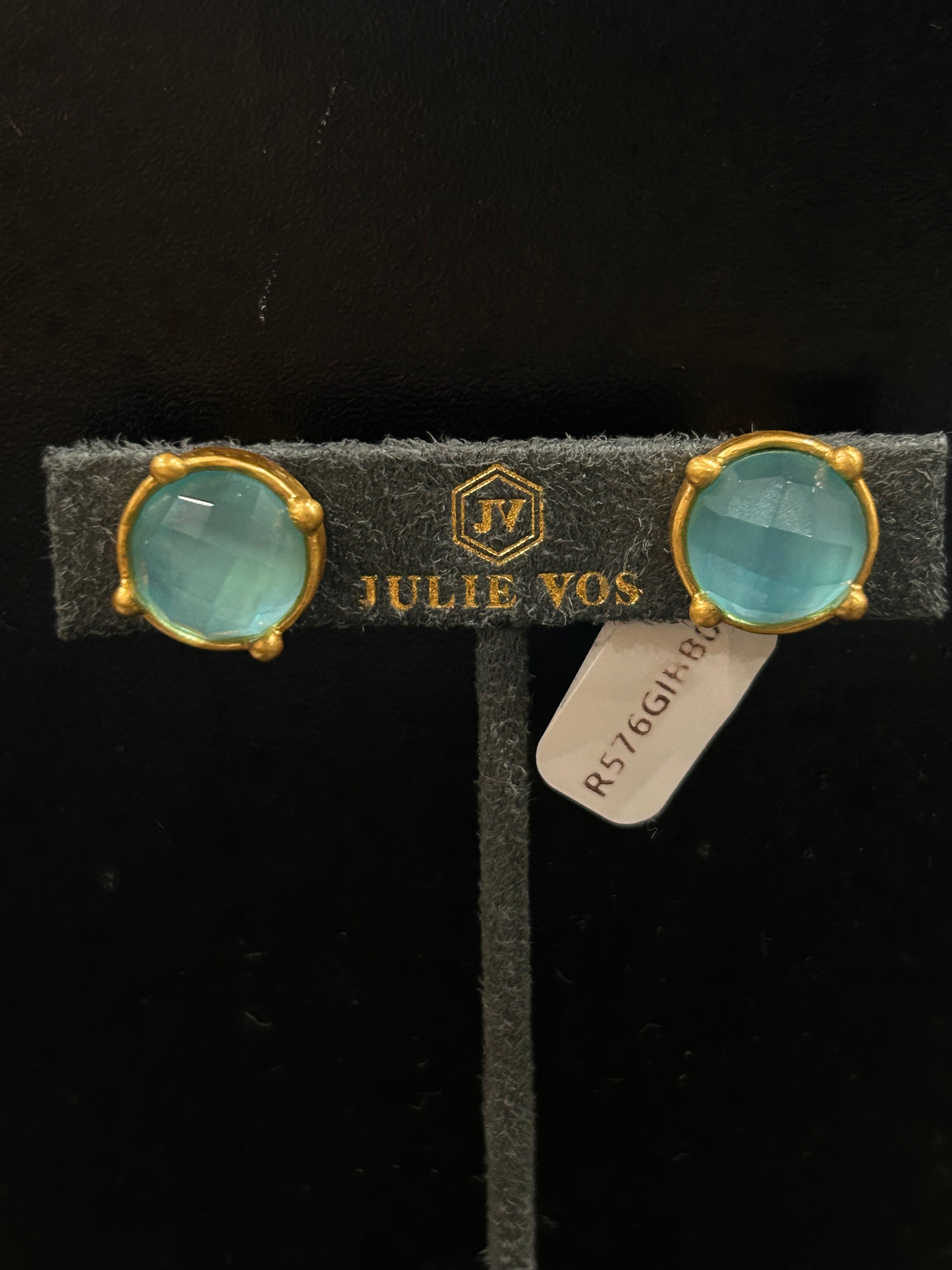 HONEY STUD GOLD IRIDESCENT BAHAMIAN BLUE