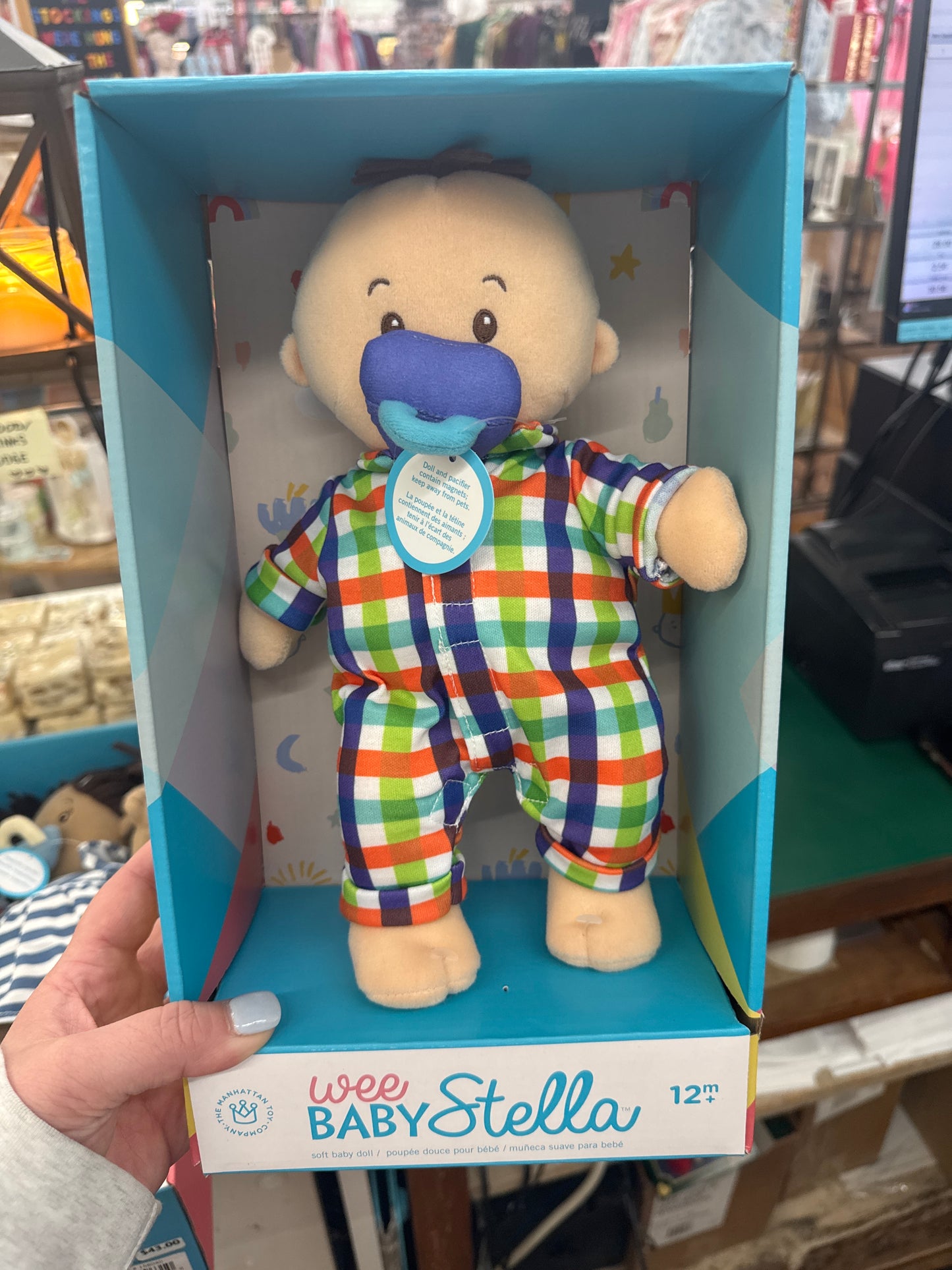 WEE BABY STELLA - PEACH BOY DOLL