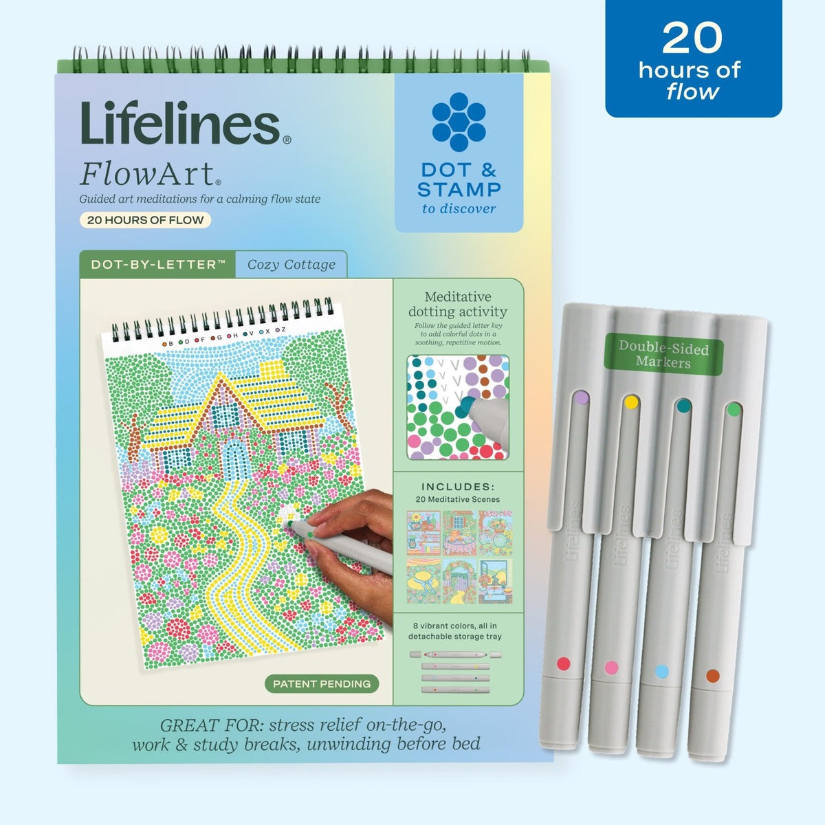 LIFELINES - FLOW ART - DOT-BY-LETTER