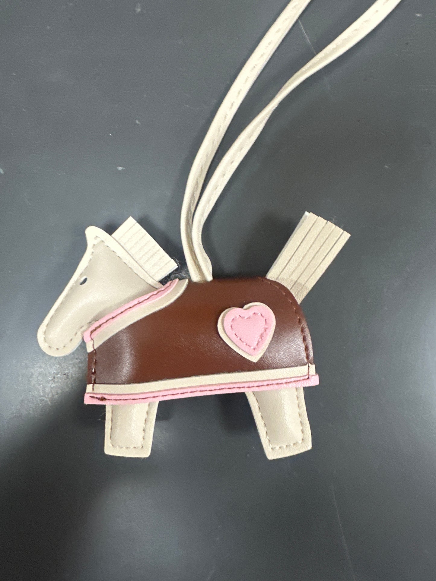 VEGAN LEATHER HORSE PURSE CHARM