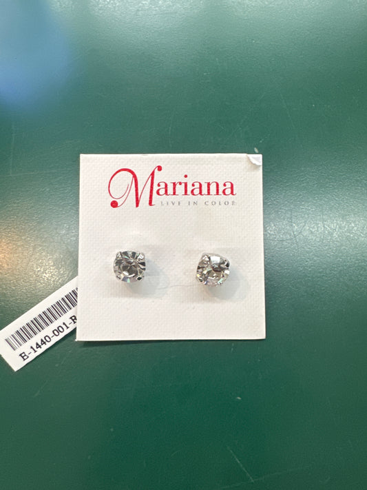 MARIANA EARRINGS - CLEAR CRYSTAL STUD