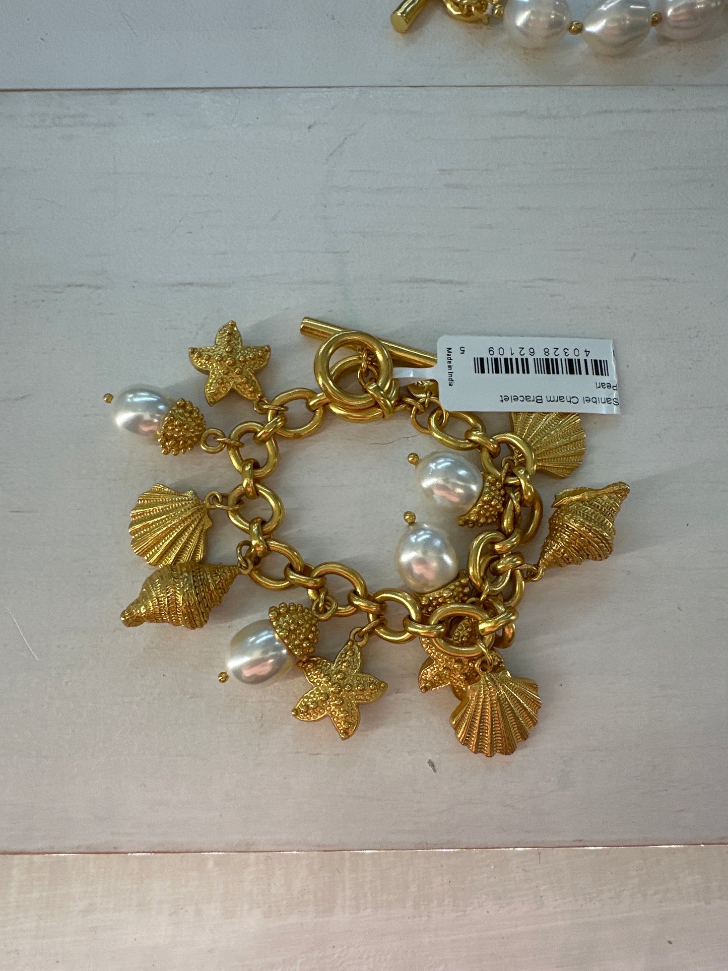 SANIBEL CHARM BRACELET PEARL