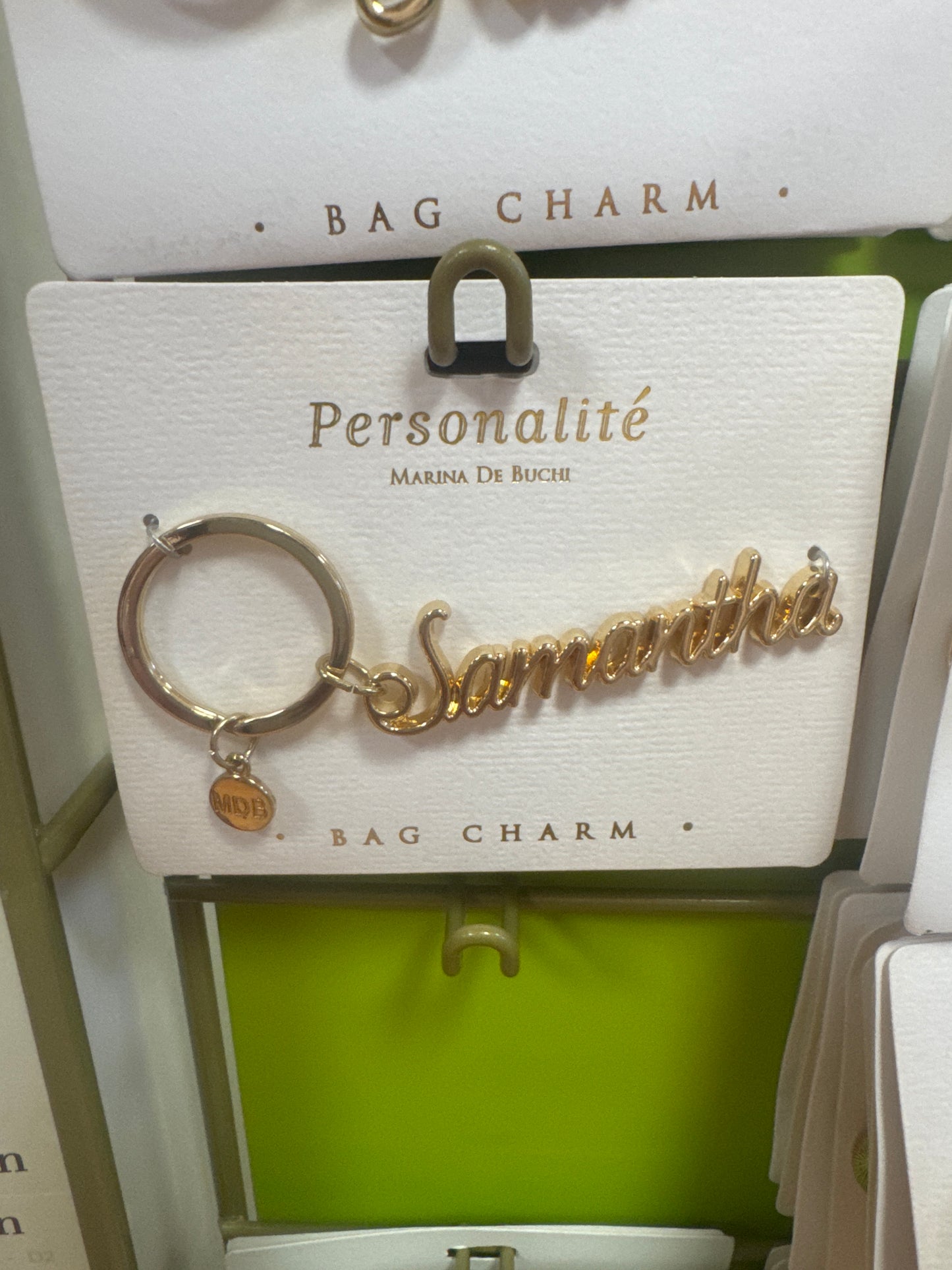 BAG CHARM KEYCHAIN - SAMANTHA