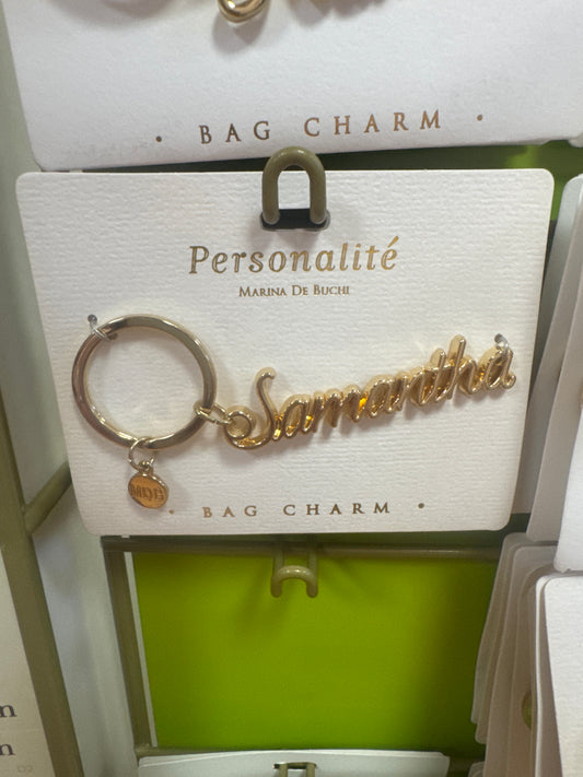 BAG CHARM KEYCHAIN - SAMANTHA