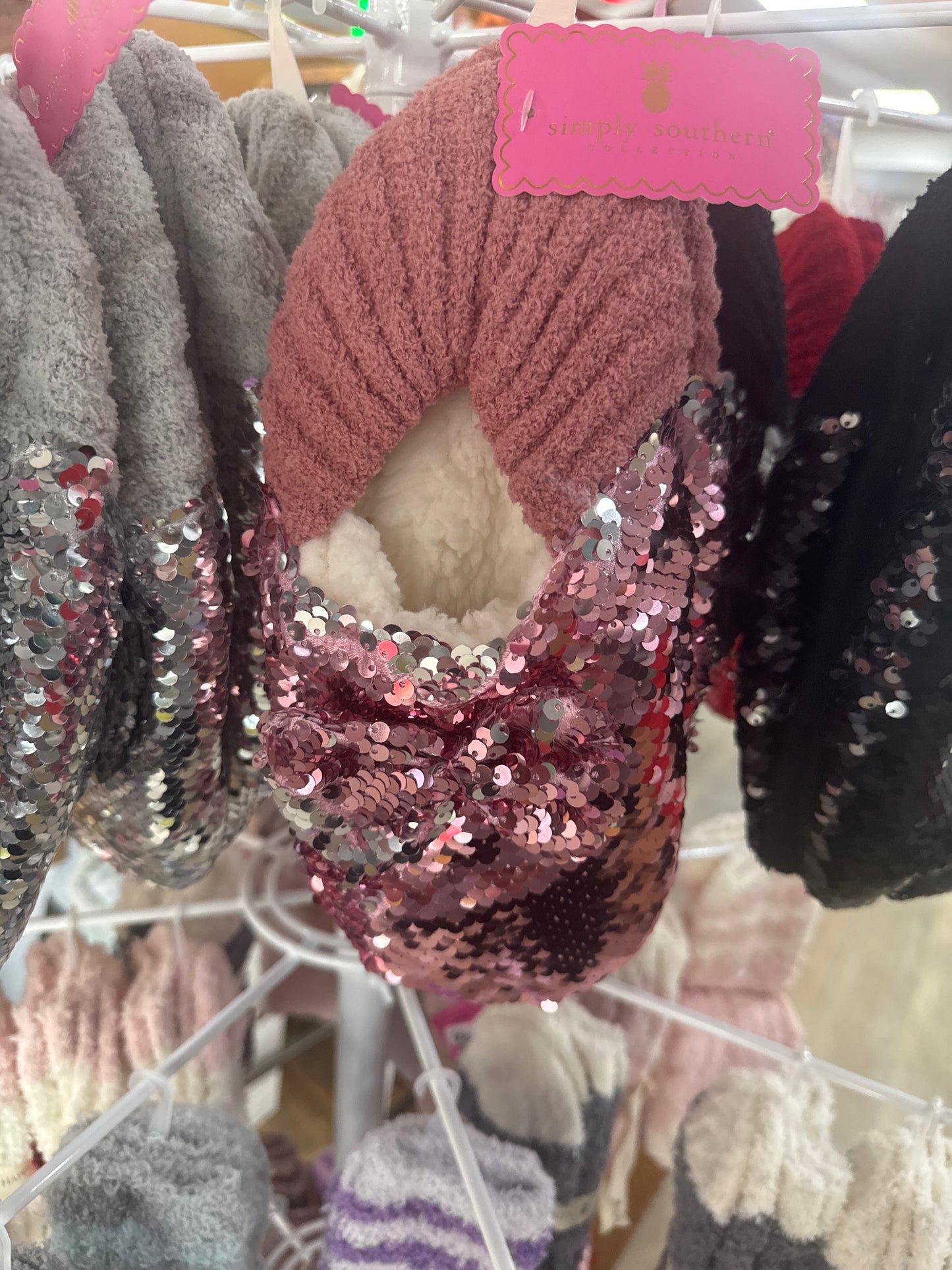 SEQUIN SLIPPERS - PINK