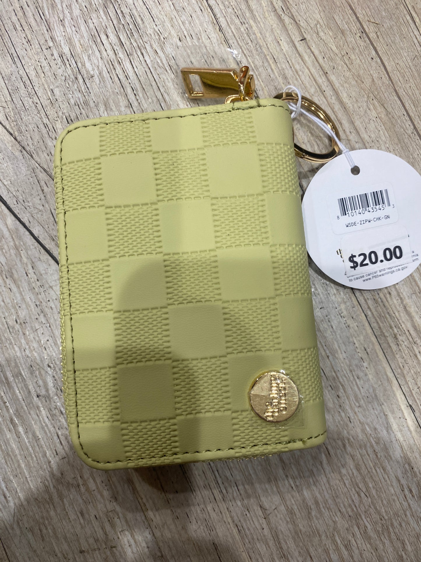 ZIP AROUND WALLET - GREEN CHECK - Pharm Favorites by Economy Pharmacy