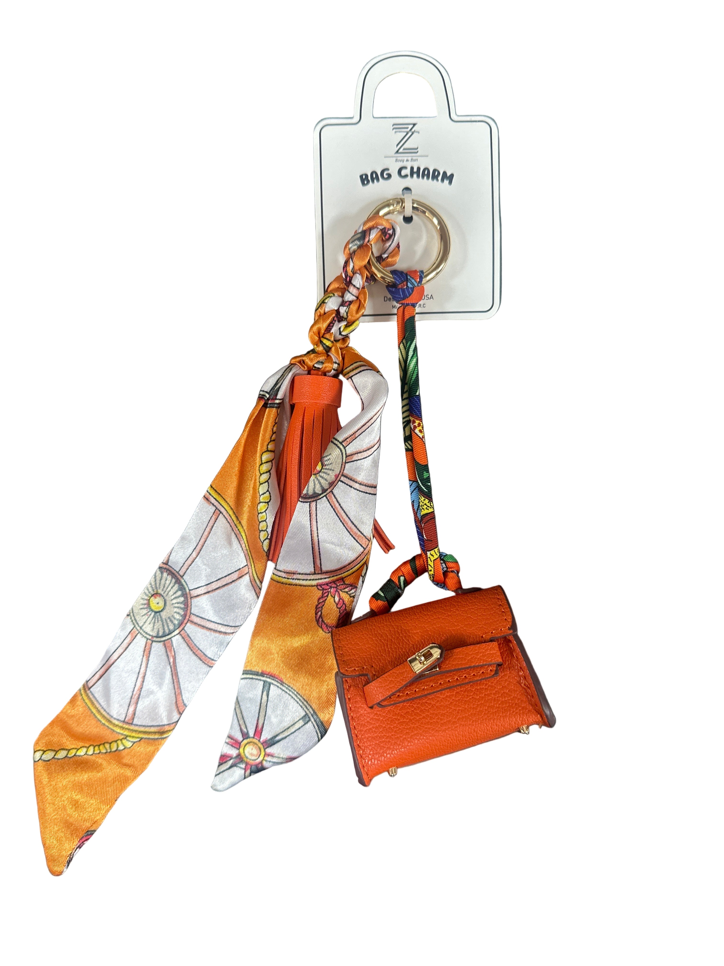 MINI BAG SCARF BAG CHARM