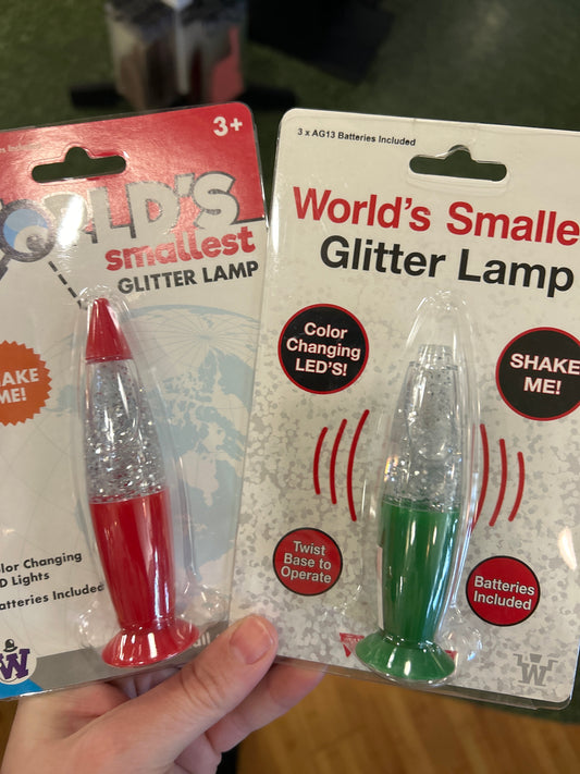 WORLD'S SMALLEST GLITTER LAMP