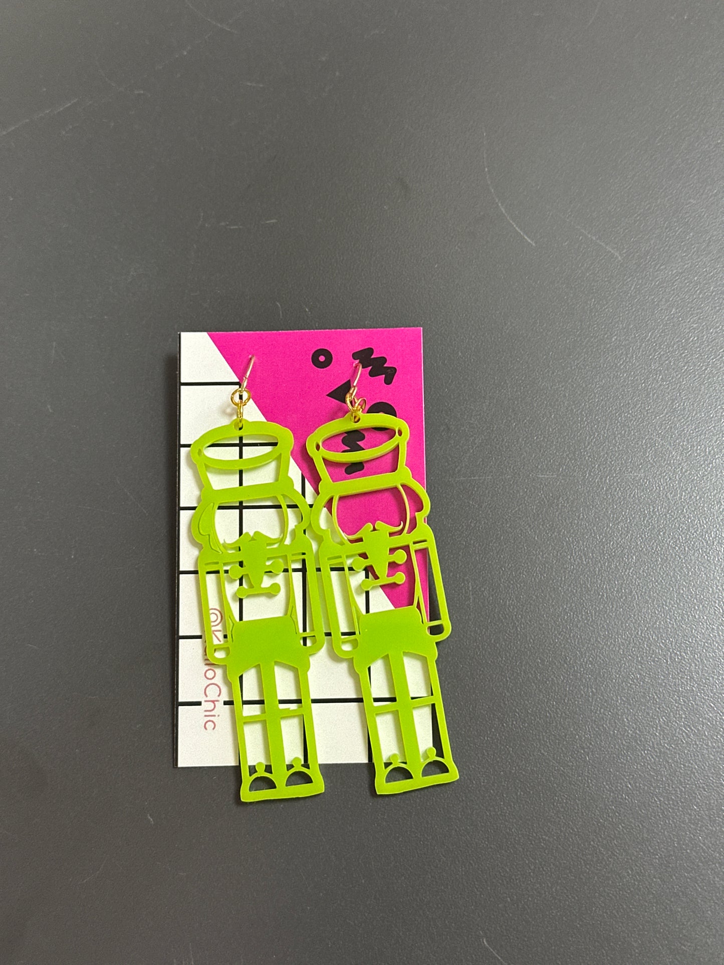 ACRYLIC NUTCRACKER EARRINGS