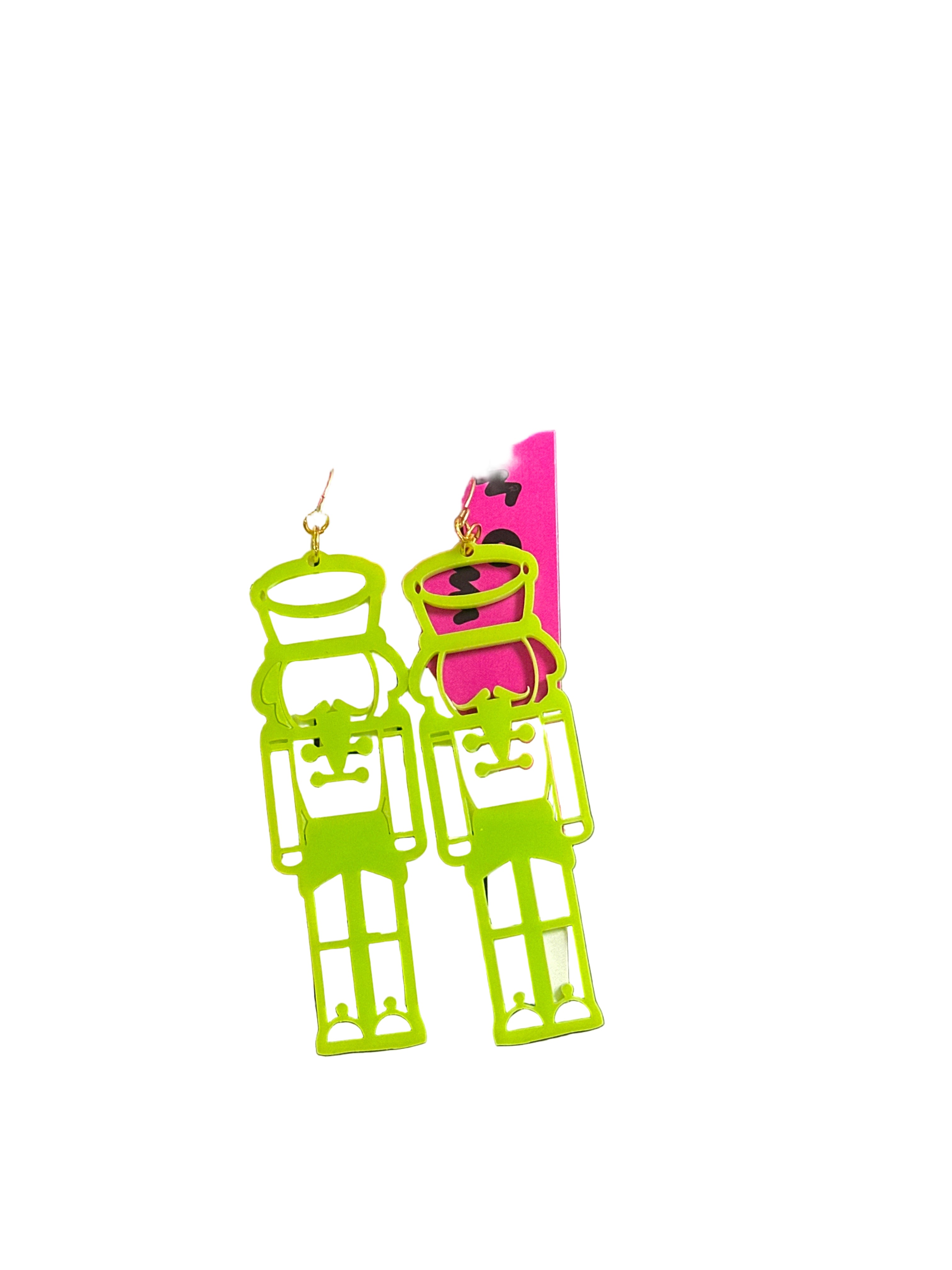 ACRYLIC NUTCRACKER EARRINGS