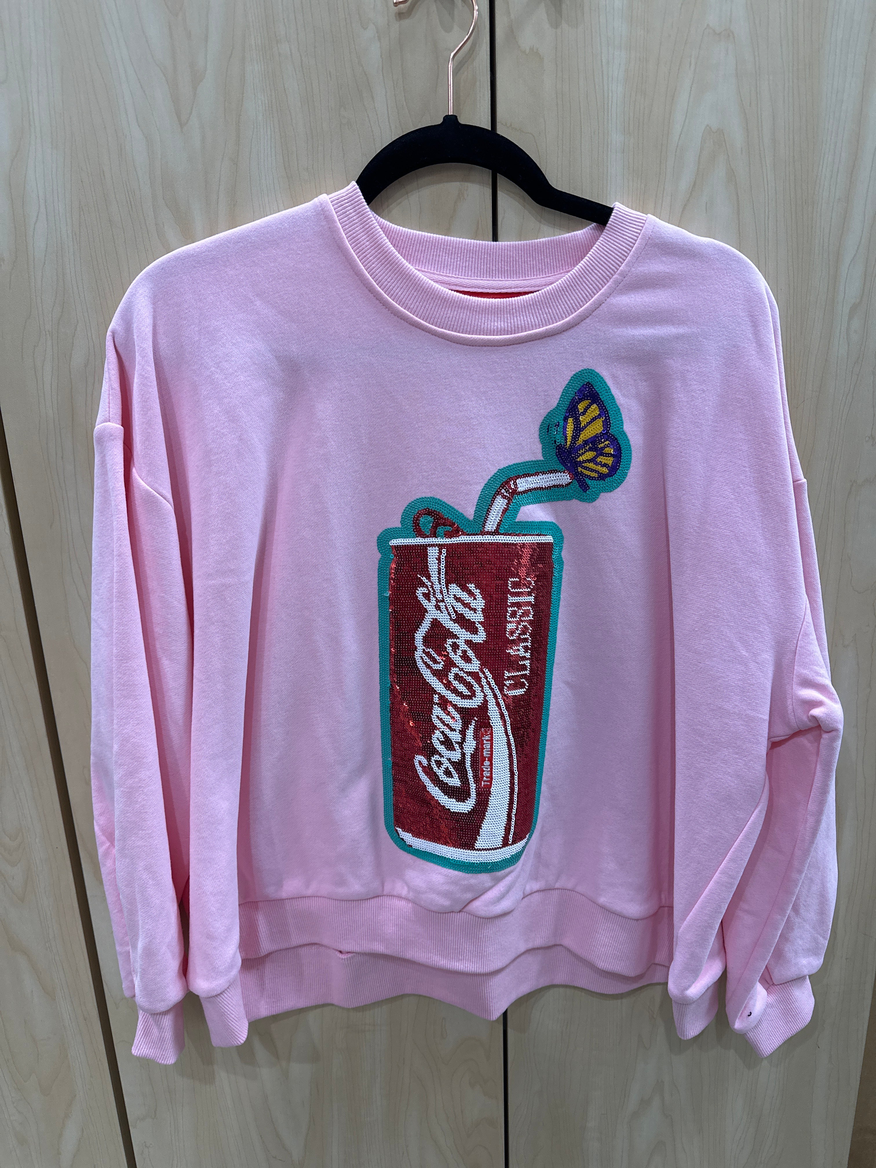 Coca Cola Classic Pink Sweatshirt